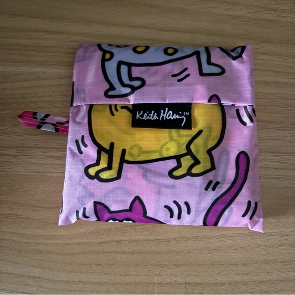 BAGGU Handbags - BAGGU x KEITH HARING PETS Standard Size Pink Reusable Foldable Tote Bag